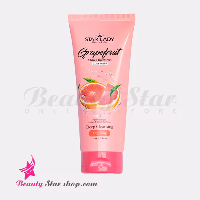 ژل ماسک صورت رس استارلیدی حاوی عصاره چای سبز و گریپ فروت حجم 175 میلی لیتر