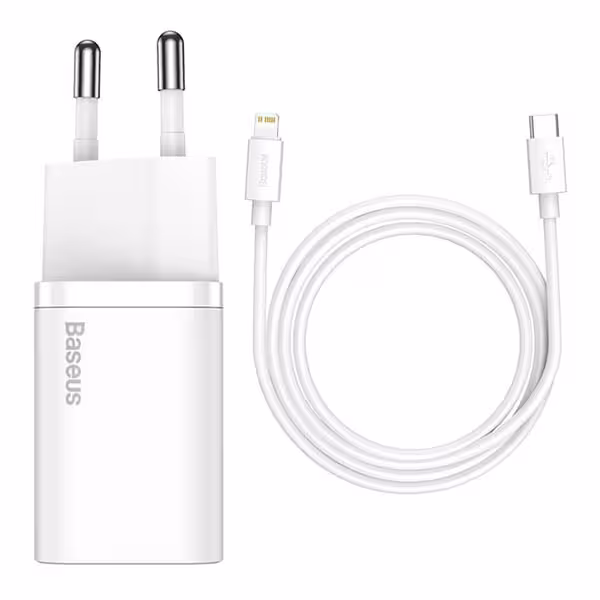 شارژر دیواری فست شارژ بیسوس 20 وات مدل TZCCSUP-B02