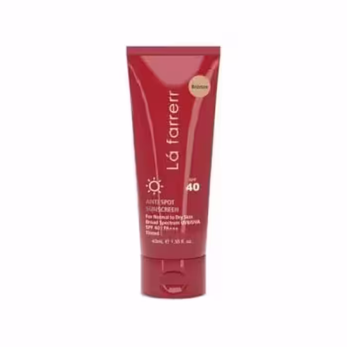 کرم ضد آفتاب و ضد لک SPF 40 لافارر مناسب پوست های خشک و معمولی حجم 40 میلی لیتر - برنز