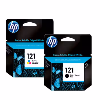 کیت کارتریج اچ پی مدل121مشکی و رنگی