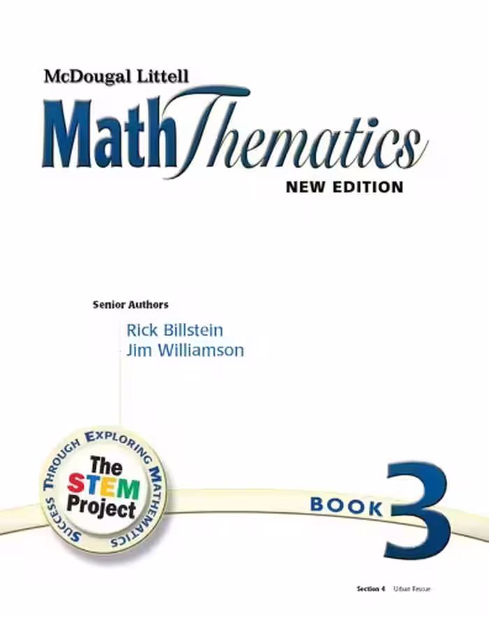 خرید و دانلود نسخه کامل کتاب Math Thematics Book 3, Grade 8: Mcdougal Littell Maththematics
