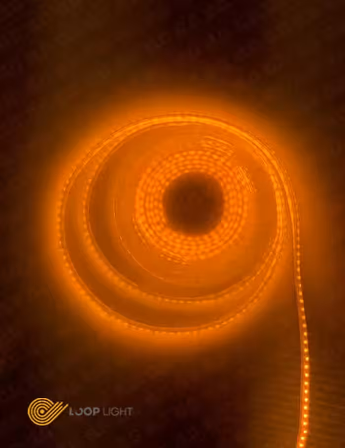 نور مخفی رنگ انبه ای 12 ولت تراکم 60 سری LowLine لوپ لایت