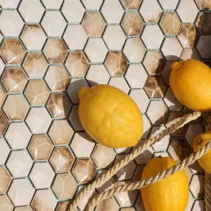 سرامیک موزاییک گلس شش ضلعی کاشی استخری چیتا البرز