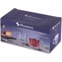 لیوان دسته‌دار جفتی سایز کوچک مدل TIMELESS برند پاشاباغچه ترکیه، ایده‌آل برای نوشیدنی‌های گرم و سرد.