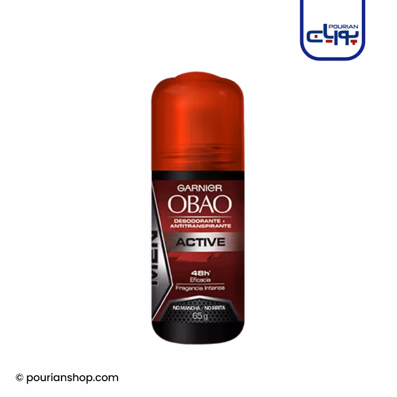 رول ضد تعریق دئودورانت مردانه گارنیر Obao مدل active وزن 65 گرم