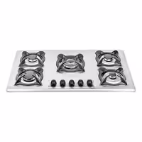 اجاق گاز صفحه ای درسا مدل DG2204-5M استیل 5 شعله ای