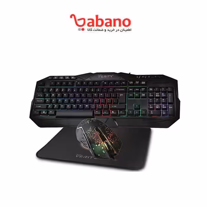 کیبورد و ماوس گیمینگ وریتی مدل KB6110 به همراه پد ماوس