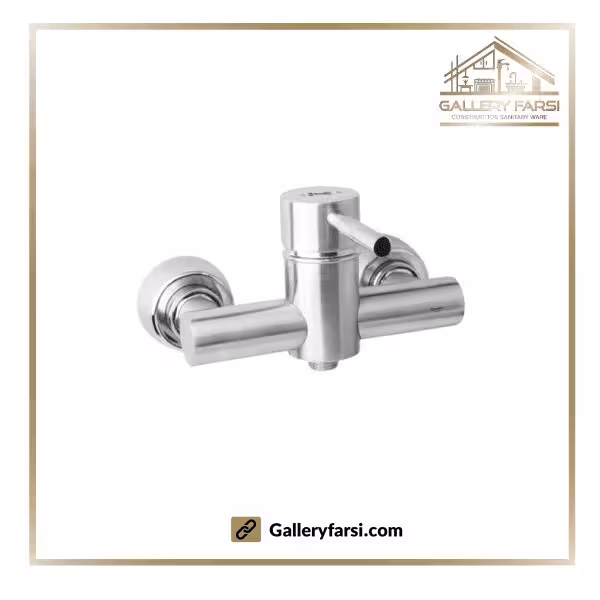 شیر توالت شودر مدل موناکو پلاس کروم مات