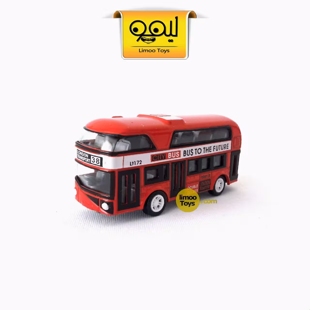 ماکت فلزی اتوبوس دو طبقه | قرمز