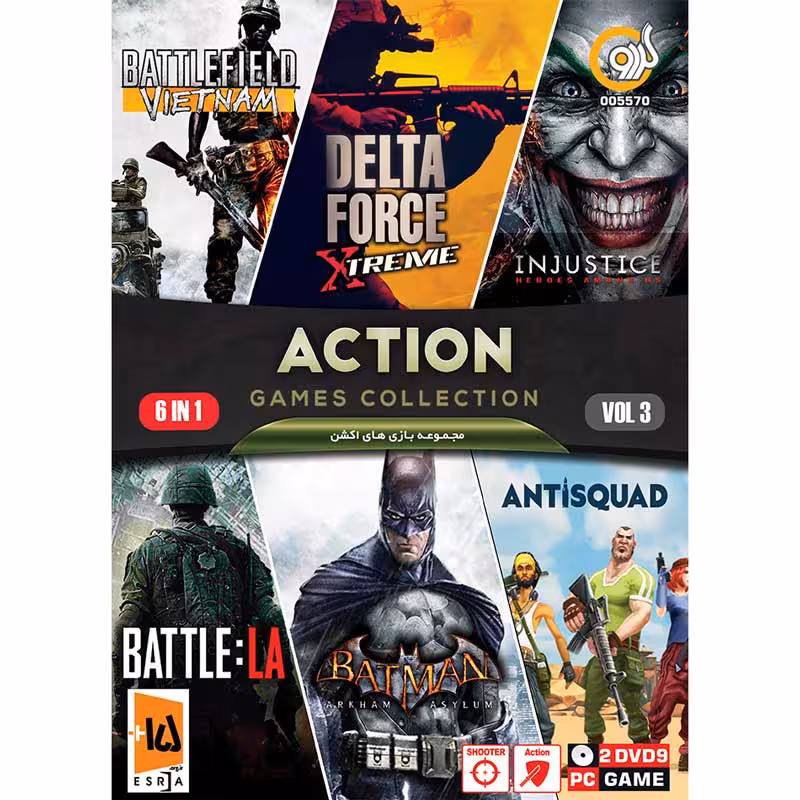 بازی کامپیوتر ACTION GAME COLLECTION Vol.3 PC 2DVD9 گردو