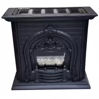 بخاری شومینه گازی تهران سوز 30 هزار مدل کلاسیک مشکی