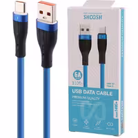 کابل فست شارژ تایپ سی شوش  SH-140C 5A به طول 110 سانتی متر