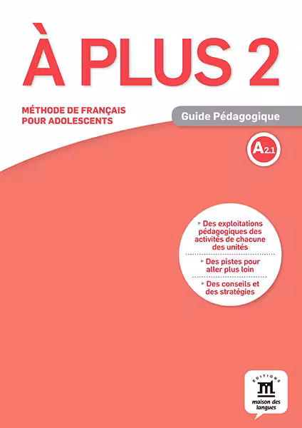 دانلود کتاب A plus 2 – Guide pedagogique