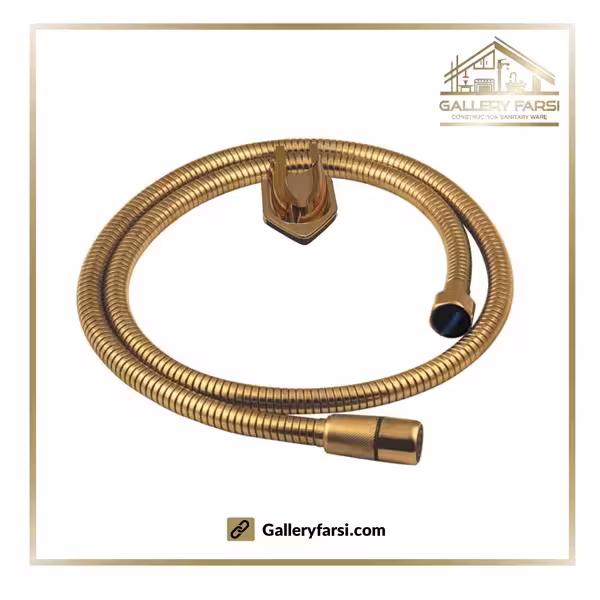 شلنگ توالت شودر مدل لیا طلا مات