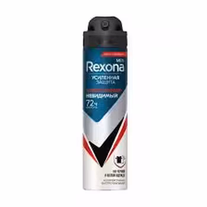 اسپری دئودورانت رکسونا Rexona مردانه 72 ساعته مدل невидимый حجم 150 میل