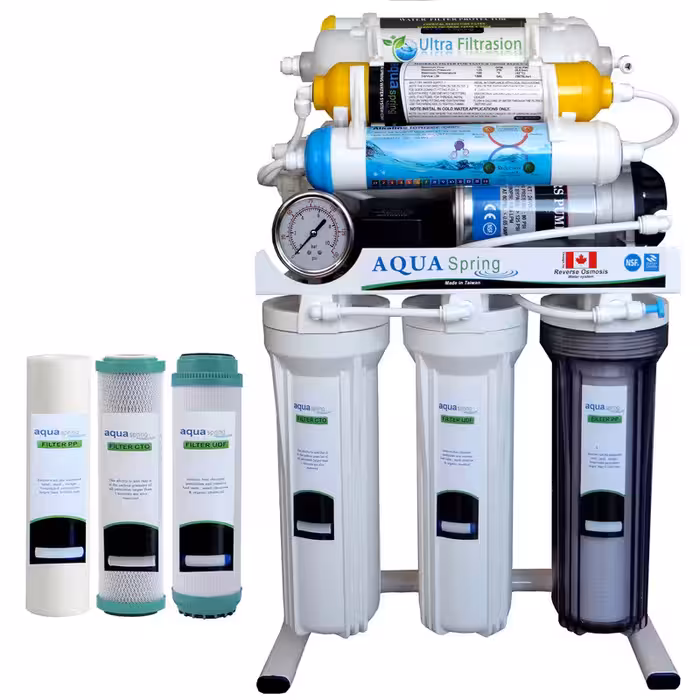 دستگاه تصفیه کننده آب آکوآ اسپرینگ مدل NF3900 به همراه فیلتر مجموعه 3 عددی