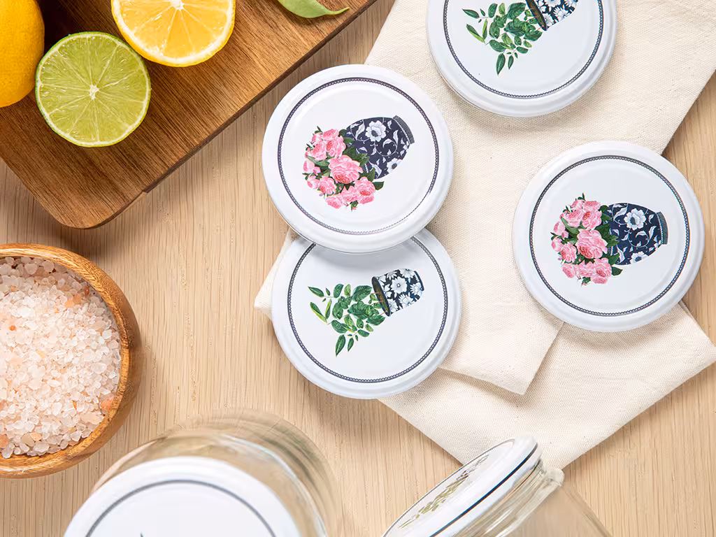 درب بانکه فلزی انگلیش هوم طرح Blueblanc بسته 10 عددی