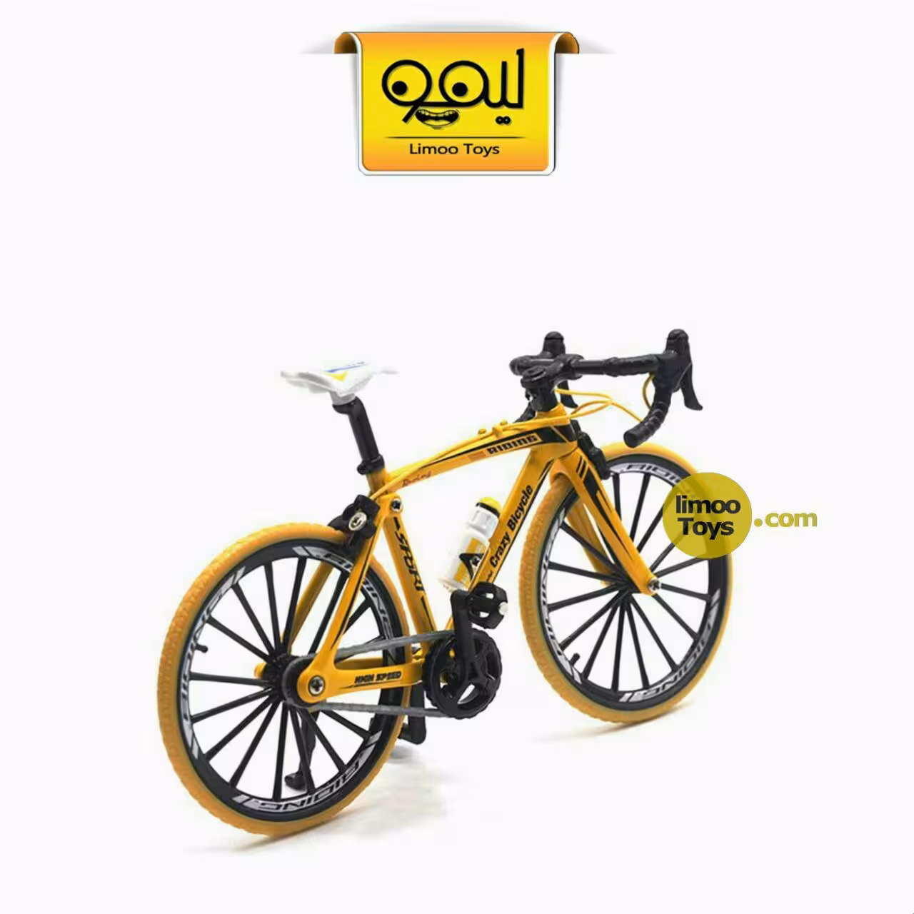 ماکت فلزی دوچرخه کوهستان زرد