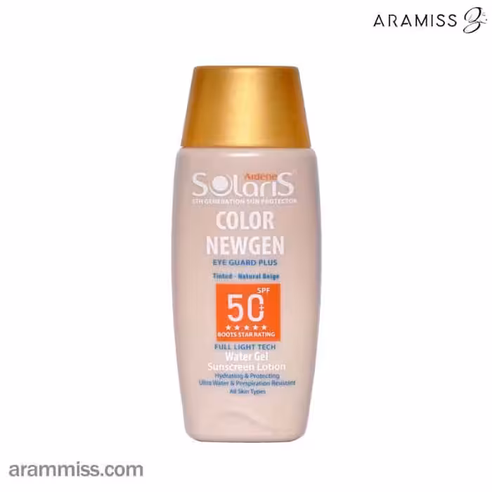 لوسیون واتر ژل ضد آفتاب رنگی آردن سولاریس  spf50