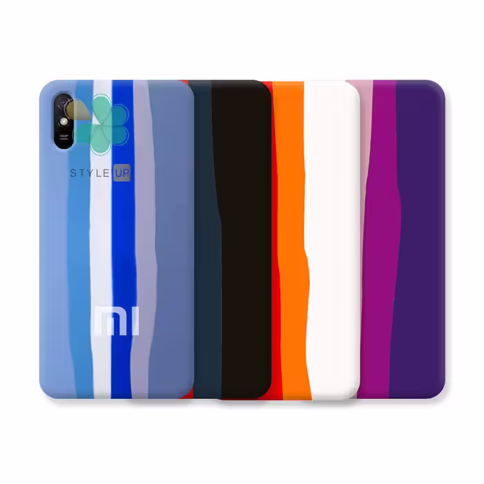 قاب گوشی سیلیکونی رنگین کمان مناسب شیائومی Redmi 9at