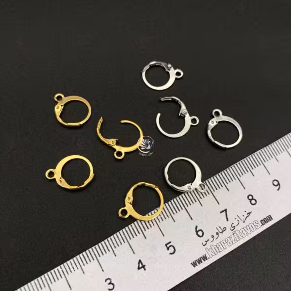 گوشواره حلقه ای استیل خام کد 1