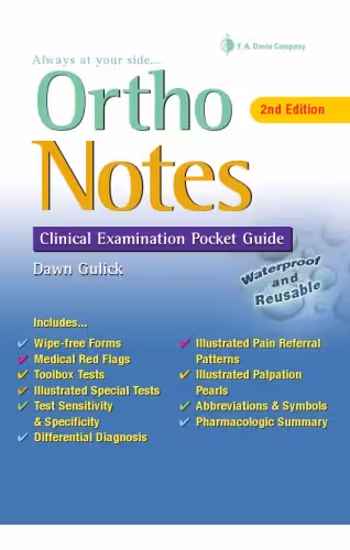 خرید و دانلود نسخه کامل کتاب Ortho Notes: Clinical Examination Pocket Guide, 2nd Edition
