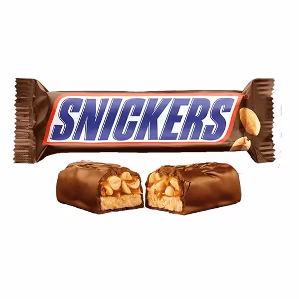 شکلات اسنیکرز Snickers با مغز بادام زمینی حجم 50 گرم