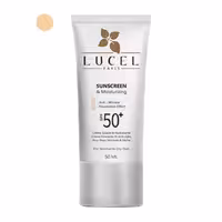کرم ضد آفتاب و مرطوب کننده SPF50 پوست خشک و معمولی لوسل 50 میلی لیتر | Lucel Sunscreen And Moisturizing SPF50 For Normal And Dry Skin