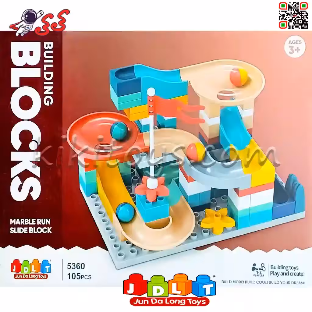 لگو دوپلو توپ و سرسره اسباب بازی کودک قطعه درشت JDLT 5360