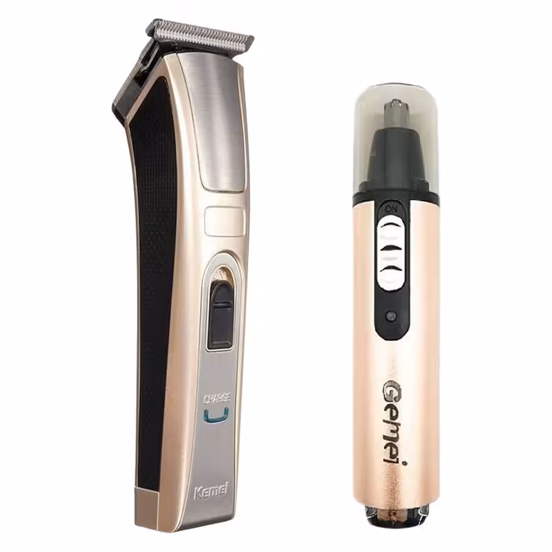 ماشین اصلاح موی صورت کیمی مدل KM-5017 به همراه موزن گوش و بینی جیمی مدل GM 3112 | کالا مکس