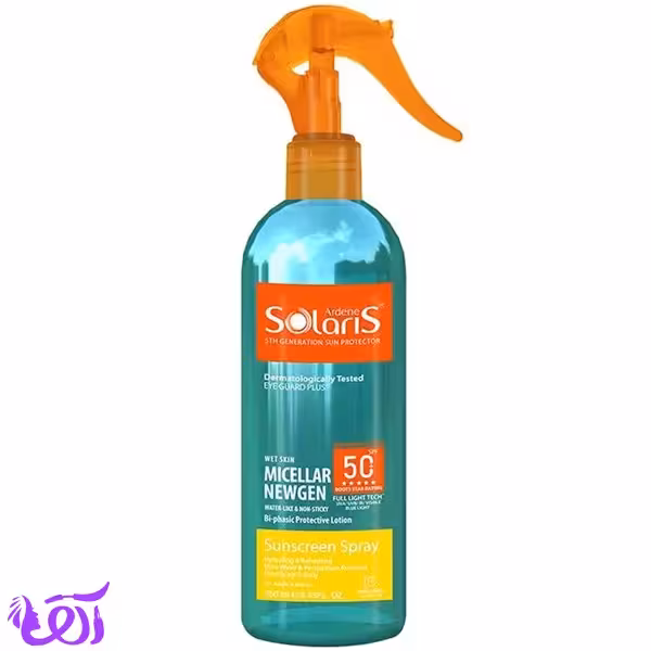 اسپری دو فاز ضدآفتاب آردن سولاریس SPF50 حجم 250 ML