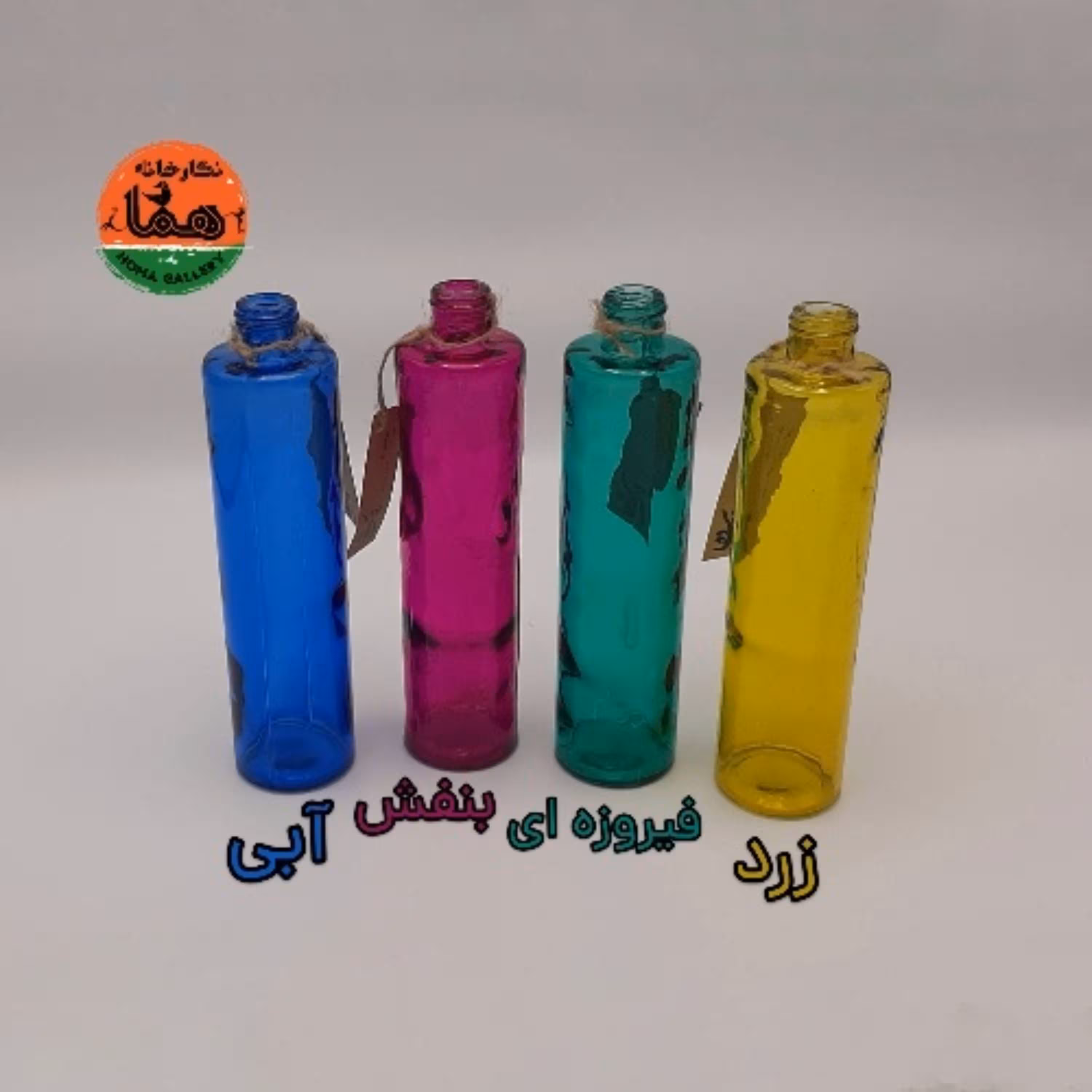 گلدان شیشه رنگی(کد2)