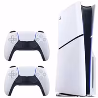 پلی استیشن 5 اسلیم دیسک خور | PS5 Slim Disc Drive با یک دسته اضافه