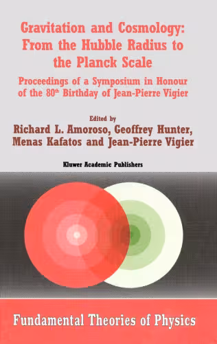 خرید و دانلود نسخه کامل کتاب Gravitation and Cosmology: From the Hubble Radius to the Planck Scale (Fundamental Theories of Physics)
