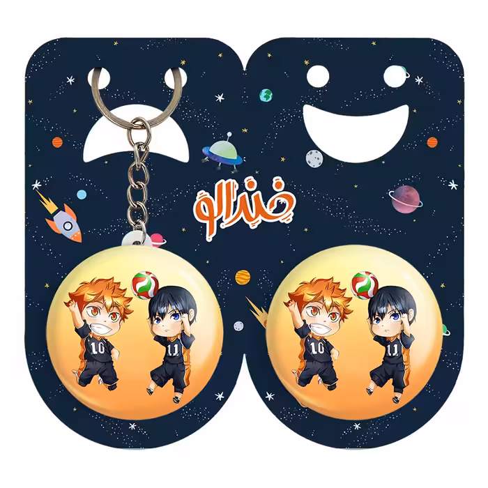 پیکسل خندالو مدل کاگیاما و هیناتا انیمه آبشار سرنوشت هایکیو کاگیاما کد 11220 به همراه جاکلیدی