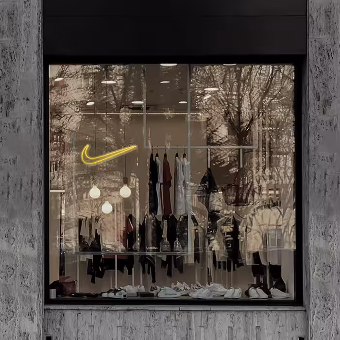 چراغ دیواری نئون دیزاین طرح Nike_YL