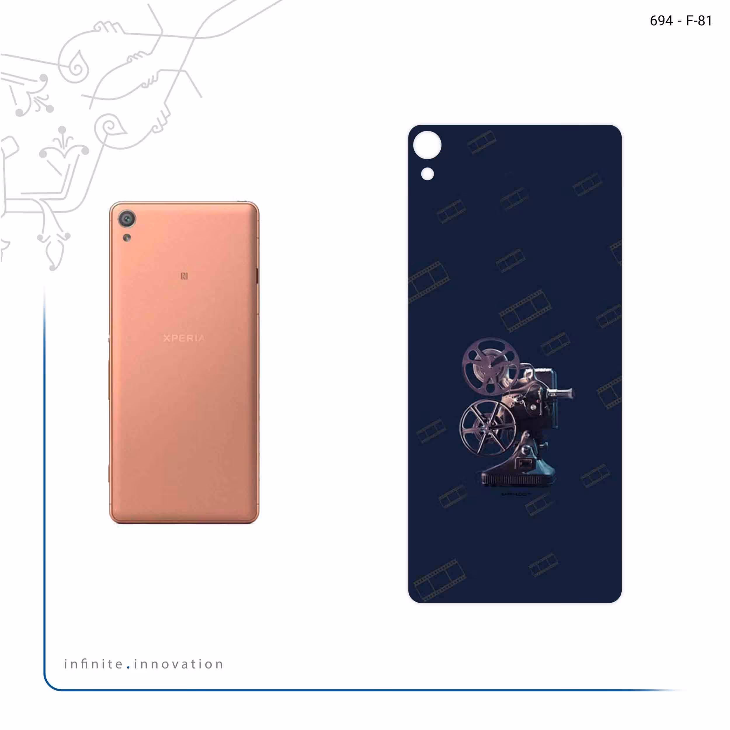 برچسب پوششی ماهوت مدل Nostalgic apparatus مناسب برای گوشی موبایل سونی Xperia XA