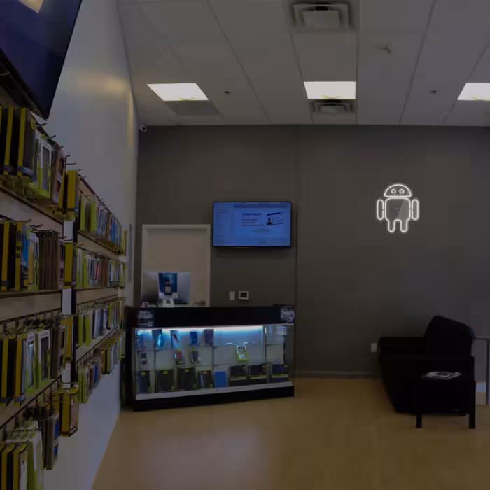 چراغ دیواری نئون دیزاین مدل Android-Logo_WHT