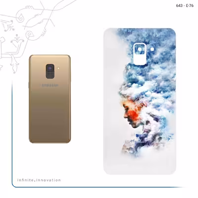 برچسب پوششی ماهوت مدل Women and the Cloud Digital Art مناسب برای گوشی موبایل سامسونگ Galaxy A8 Plus 2018