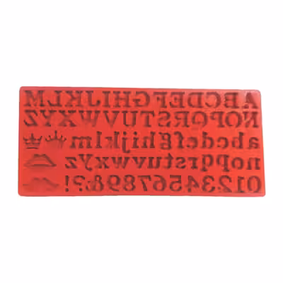 ابزار تزیین فوندانت مدل حروف انگلیسی با اعداد