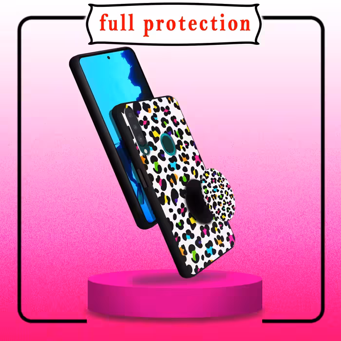 کاور کینگ پاور مدل KHAL 21 مناسب برای گوشی موبایل سامسونگ Galaxy A20s به همراه پایه نگهدارنده