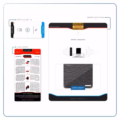 برچسب پوششی ماهوت مدل Black-Crocodile-Leather مناسب برای تبلت هوآوی Mediapad X2 2015