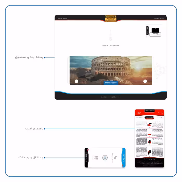 برچسب پوششی ماهوت مدل Rome City مناسب برای تبلت سامسونگ Galaxy Note 10.1 2012 N8010