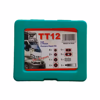 چسب و وصله پنچرگیری تیوب مدل MNT - 258 مجموعه 12 عددی