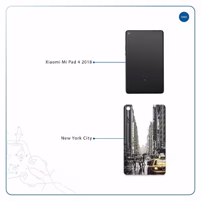 برچسب پوششی ماهوت مدل New York City مناسب برای تبلت شیائومی Mi Pad 4 2018