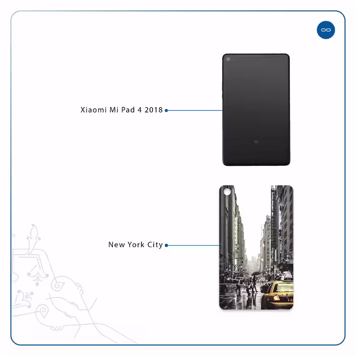 برچسب پوششی ماهوت مدل New York City مناسب برای تبلت شیائومی Mi Pad 4 2018