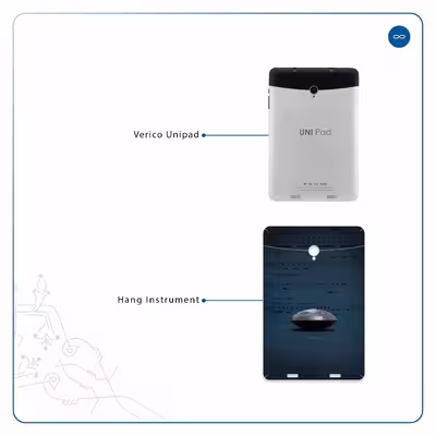 برچسب پوششی ماهوت مدل Hang Instrument مناسب برای تبلت وریکو Unipad
