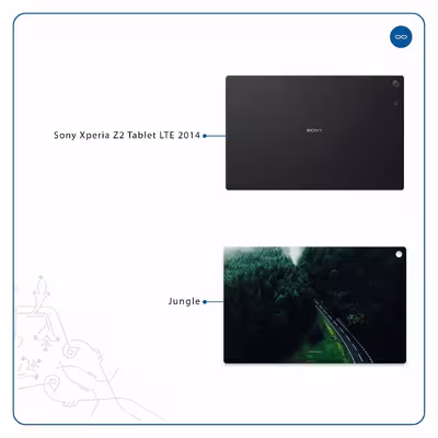 برچسب پوششی ماهوت مدل Jungle مناسب برای تبلت سونی Xperia Z2 Tablet LTE 2014