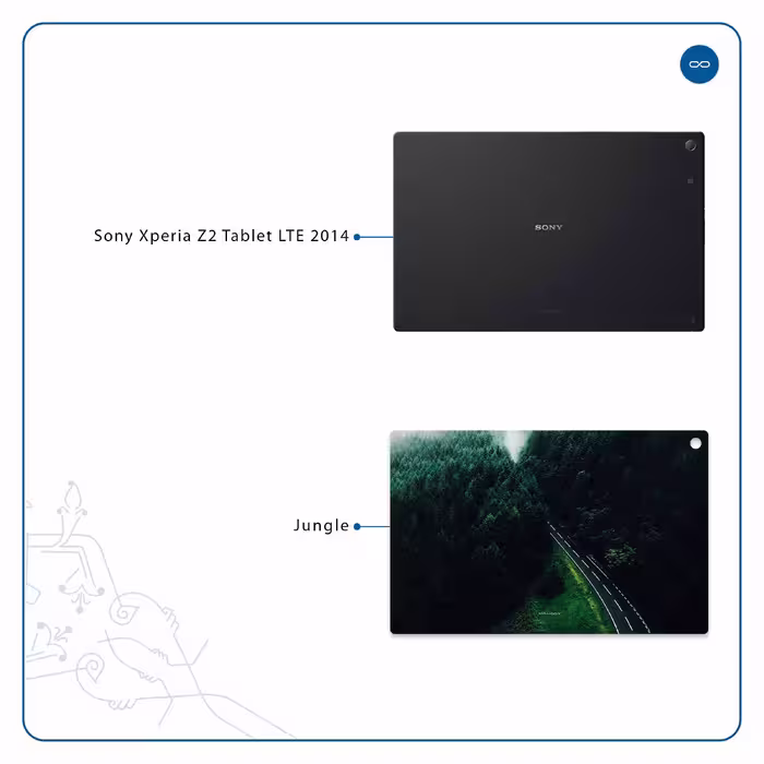 برچسب پوششی ماهوت مدل Jungle مناسب برای تبلت سونی Xperia Z2 Tablet LTE 2014