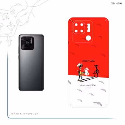 برچسب پوششی ماهوت مدل Lucky Luke مناسب برای گوشی موبایل شیائومی Redmi 10C